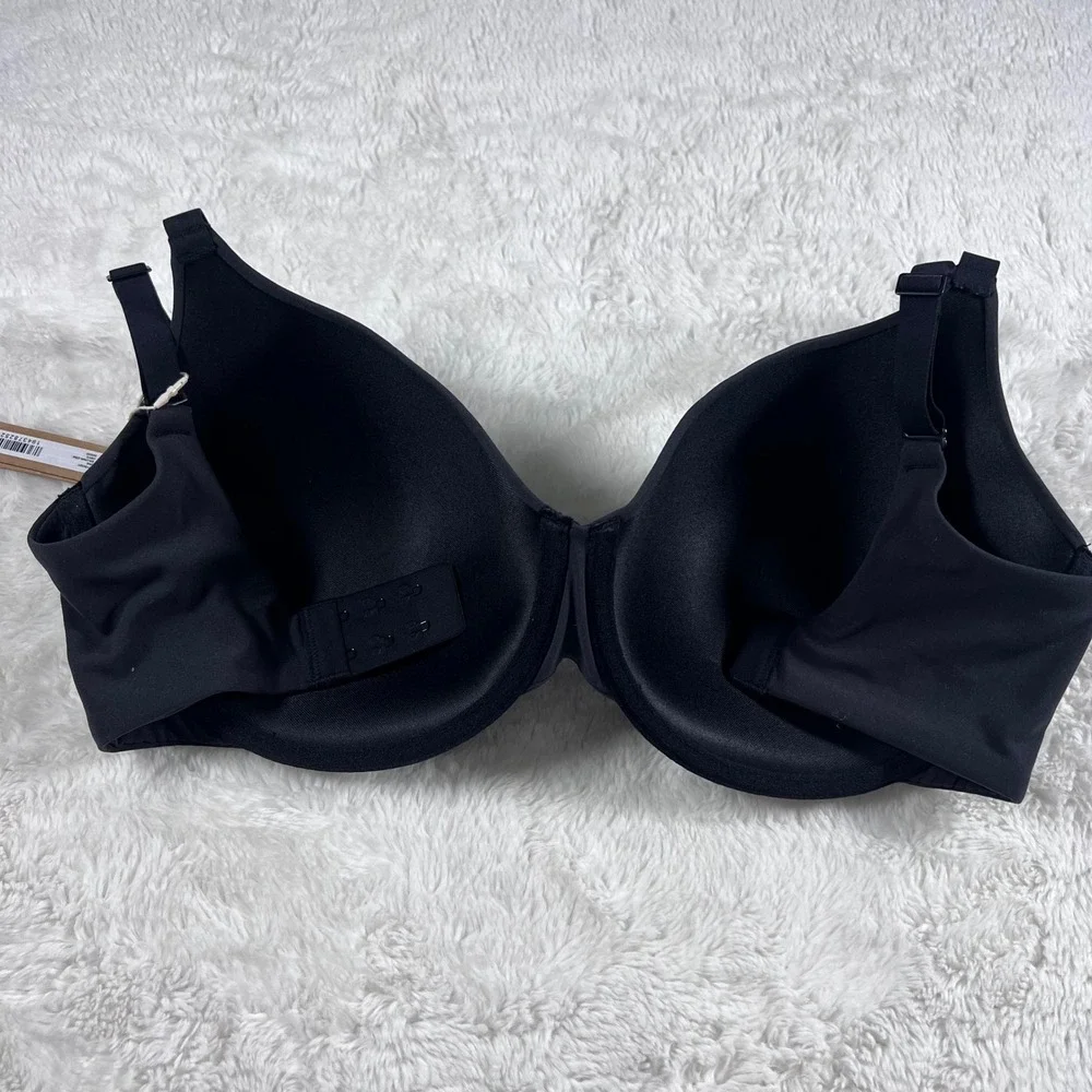 SKIMS‎ Women's Fits Everybody T-Shirt Bra Onyx Black BR-UWR-2294 Size 34DDD NWT - Picture 5 of 12